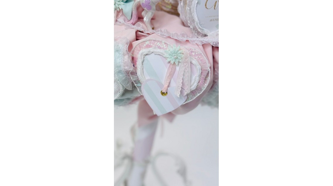 Lumanare botez cu unicorni Pink & Mint 6